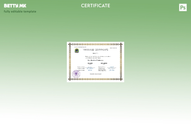 Модерен стил Бразилска Австралија за брак Шаблон за Word и PDF шаблон